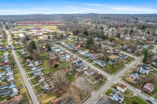 9 E Ridge Ave, Greenville Boro Mer, PA 16125 - aerial view of property's location