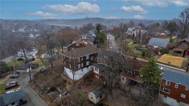 3361 Portola Ave, Observatory Hill, PA 15214 - aerial view of property and surrounding area with nearby suburban area