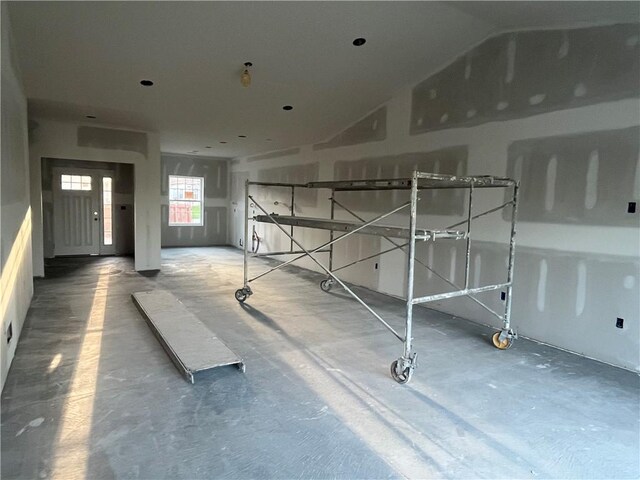 330 Cherokee Dr, Chippewa Twp, PA 15010 - interior space featuring lofted ceiling