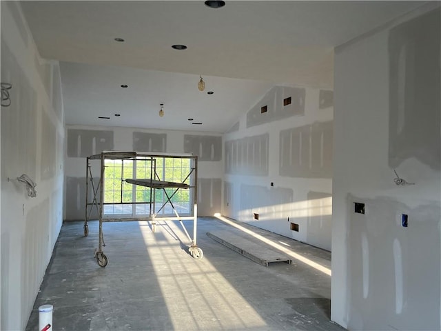 330 Cherokee Dr, Chippewa Twp, PA 15010 - hall featuring lofted ceiling