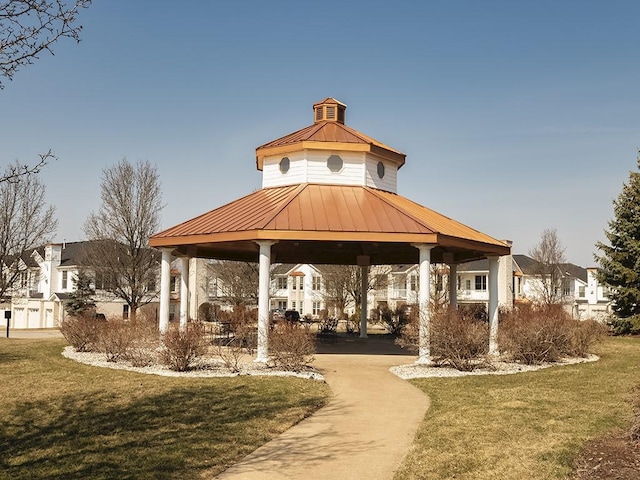 232 Adams Pointe Blvd Unit 6, Adams Twp, PA 16046 - view of home's community featuring a gazebo, a yard, and a residential view