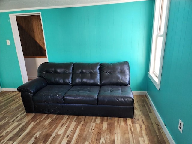 201 2nd St, City Of But Ne, PA 16001 - living area with baseboards and wood finished floors