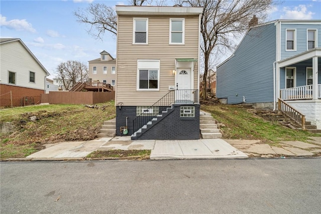 5021 Broad St, Garfield, PA 15224 - view of front of house featuring stairway