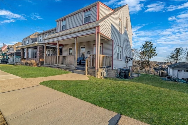 view of property featuring a porch