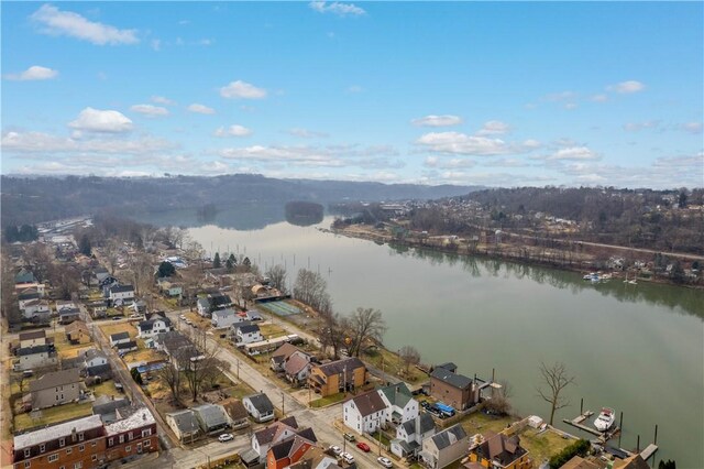 157-159 Grant Ave, Verona, PA 15147 - drone / aerial view featuring a water view