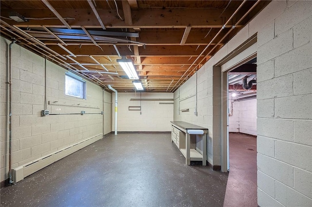 248 Spruceton Ave, Mt Lebanon, PA 15228 - basement with a baseboard radiator