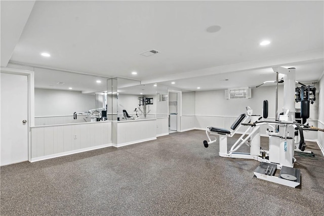 2172 Hycroft Dr, Upper St Clair, PA 15241 - workout area featuring recessed lighting and baseboards