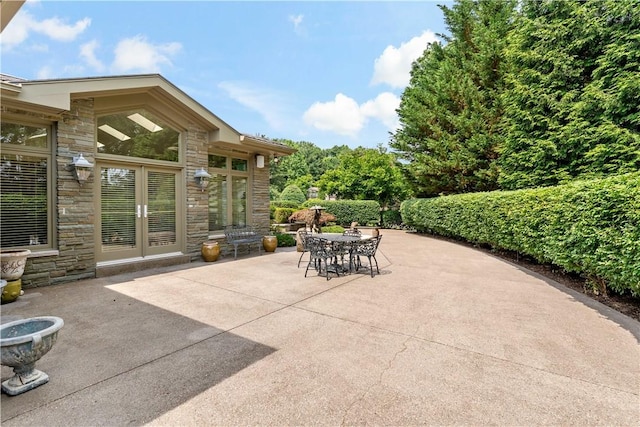 2172 Hycroft Dr, Upper St Clair, PA 15241 - view of patio / terrace with outdoor dining area and french doors