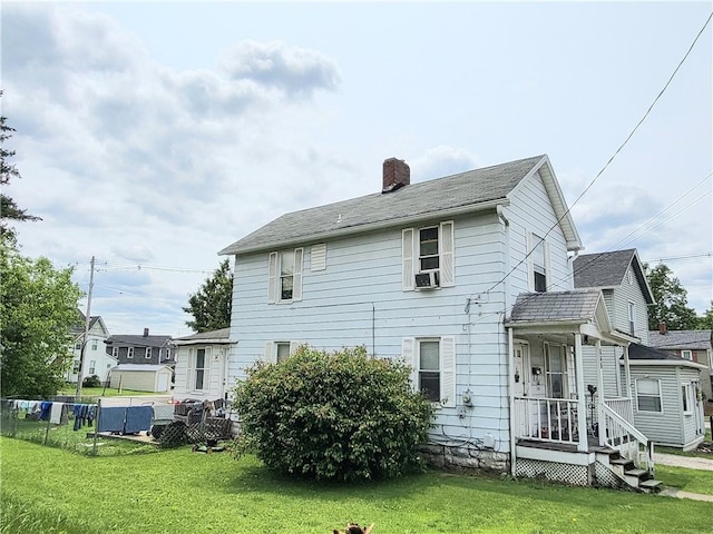 848 Arlington Ave, New Castle/5Th, PA 16101 - back of house featuring a chimney and cooling unit