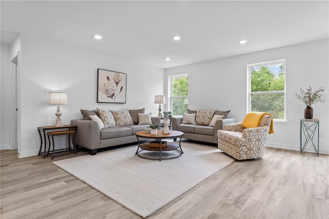 121 Samantha Dr, Center Twp, PA 15061 - living area with light wood-style floors and recessed lighting