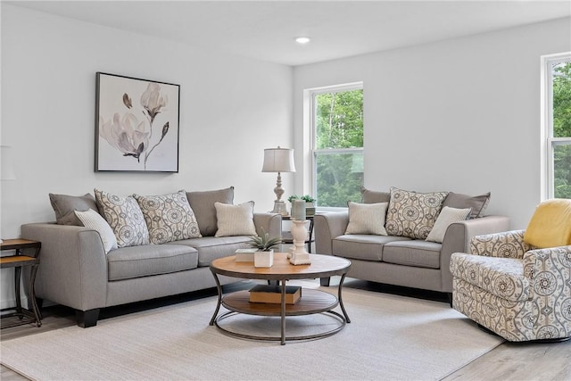 121 Samantha Dr, Center Twp, PA 15061 - living room featuring light wood-style floors and plenty of natural light