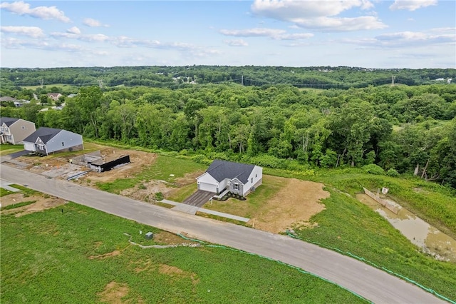 121 Samantha Dr, Center Twp, PA 15061 - aerial view of property and surrounding area with a heavily wooded area