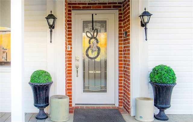 260 Stouffer Hill Rd, Somerset Twp, PA 15541 - property entrance featuring brick siding