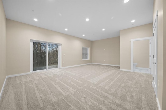 1223 Center Ave, West View, PA 15229 - unfurnished room featuring recessed lighting, baseboards, and light colored carpet