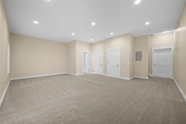 1223 Center Ave, West View, PA 15229 - carpeted spare room featuring electric panel, recessed lighting, and baseboards