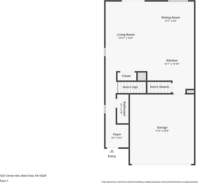 1223 Center Ave, West View, PA 15229 - view of layout