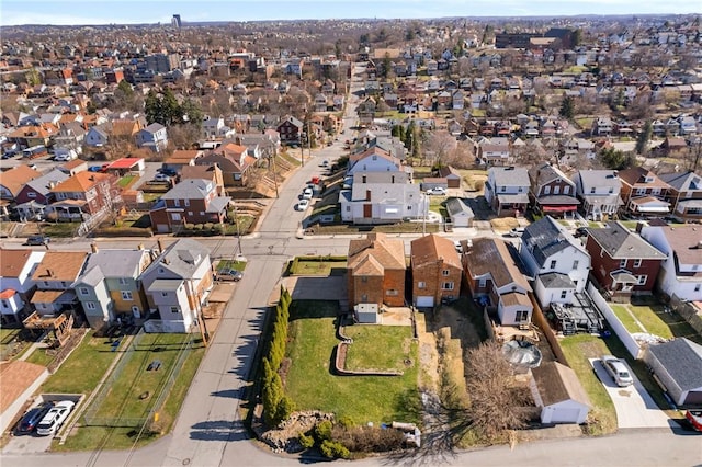 birds eye view of property featuring a residential view