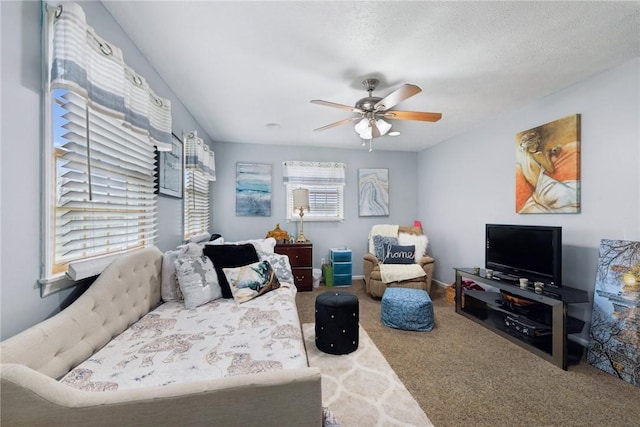 19 Misty Meadows Ln, Menallen Twp, PA 15401 - living room featuring carpet and ceiling fan