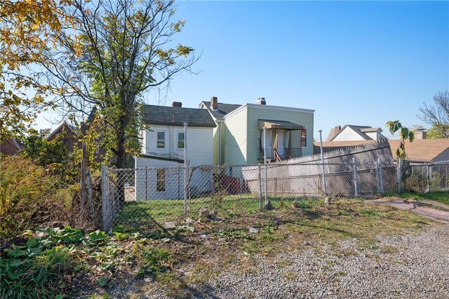 2219 Arlington Ave, South Side, PA 15210 - back of house with a chimney