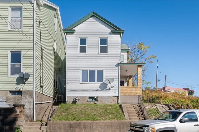2219 Arlington Ave, South Side, PA 15210 - back of property with stairway