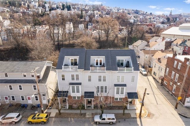 2802 Jane St, South Side, PA 15203 - aerial perspective of suburban area