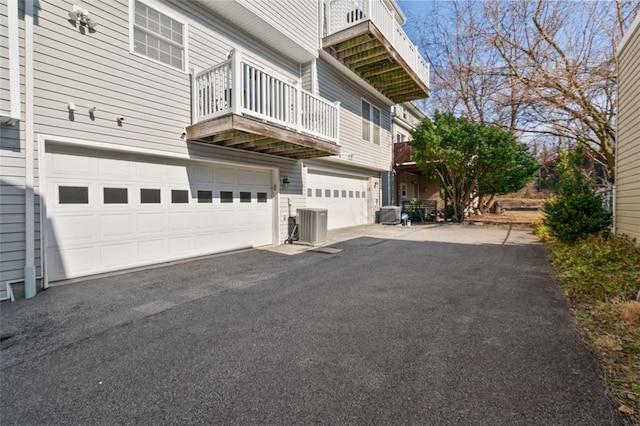 2802 Jane St, South Side, PA 15203 - exterior space with asphalt driveway and central AC unit