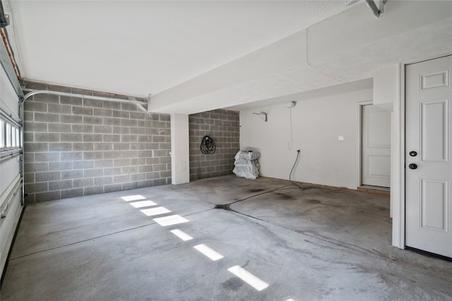 2802 Jane St, South Side, PA 15203 - garage featuring concrete block wall