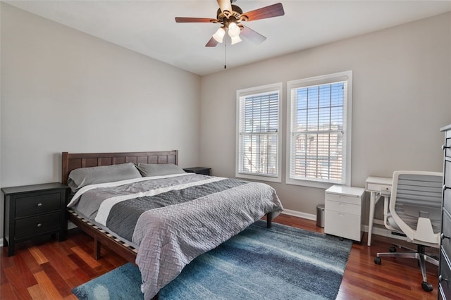 2802 Jane St, South Side, PA 15203 - bedroom featuring wood finished floors, baseboards, and ceiling fan