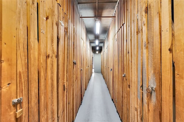 5841 Morrowfield Ave Unit 104, Squirrel Hill, PA 15217 - corridor with wooden walls