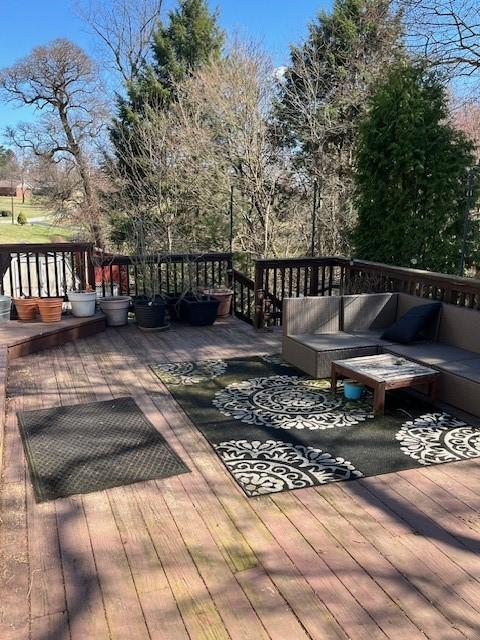 111 Mckenney Dr, Brighton Twp, PA 15009 - deck with an outdoor hangout area