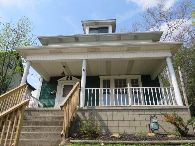 437 Shady Ave, Charleroi Boro, PA 15022 - view of front of house with a porch