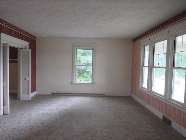 437 Shady Ave, Charleroi Boro, PA 15022 - unfurnished room featuring a textured ceiling and carpet flooring
