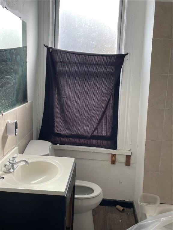 401 Allen, Allentown, PA 15210 - half bathroom with toilet and vanity