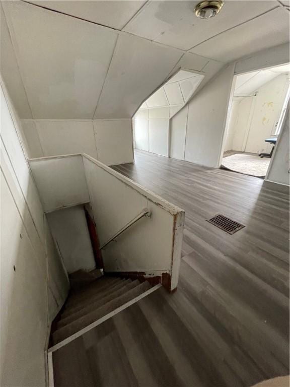 401 Allen, Allentown, PA 15210 - staircase featuring visible vents and wood finished floors