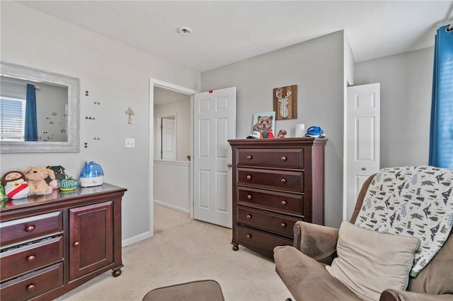 145 Brighton Ln, Adams Twp, PA 16046 - living area featuring light colored carpet and baseboards