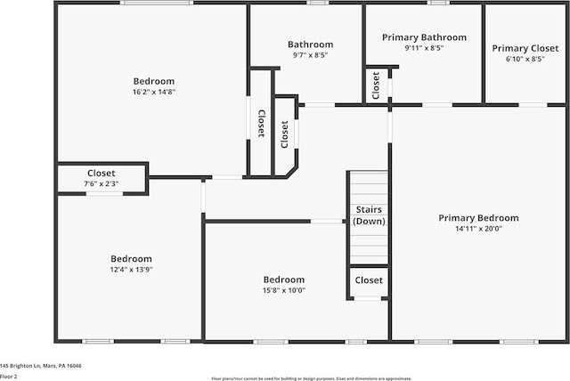 145 Brighton Ln, Adams Twp, PA 16046 - floor plan / room layout