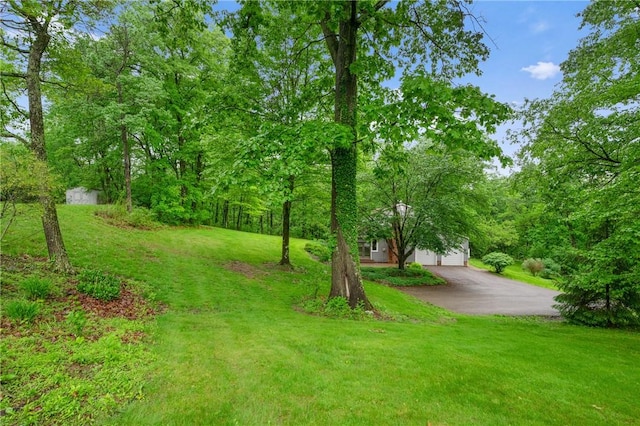 1547 Garvin Rd, Cranberry Twp, PA 16066 - view of green lawn with driveway and a garage