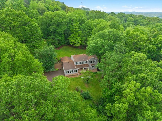 1547 Garvin Rd, Cranberry Twp, PA 16066 - aerial overview of property's location with a heavily wooded area
