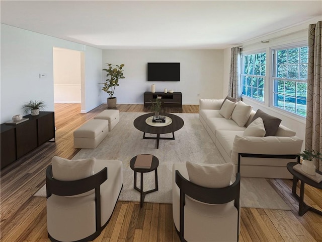 1248 Satellite Cir, Upper St Clair, PA 15241 - living room featuring wood finished floors