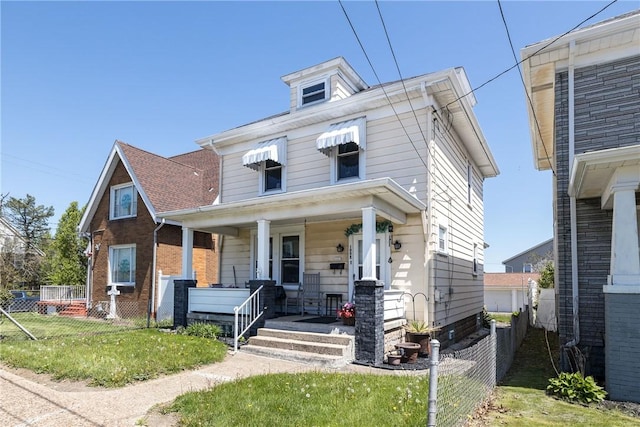 1008 Athalia Ave, Monessen, PA 15062 - american foursquare style home with a porch