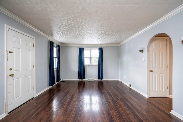 719 Zimmerman St, Jeannette, PA 15644 - unfurnished room with wood-type flooring and arched walkways