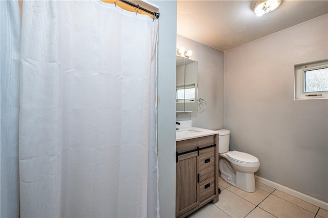 719 Zimmerman St, Jeannette, PA 15644 - full bathroom featuring tile patterned flooring, vanity, and a shower with curtain