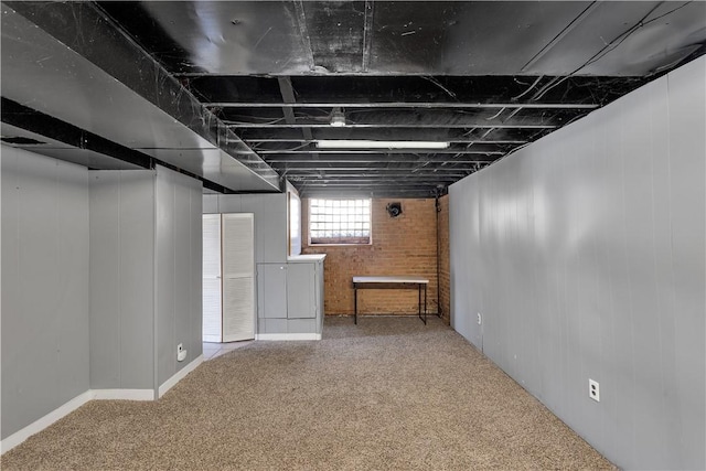 614 Tartan Dr, Monroeville, PA 15146 - basement with carpet floors