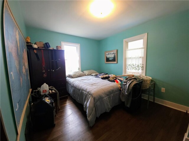 418 Pine Hill Rd, W Kittanning Boro, PA 16201 - bedroom featuring baseboards and wood finished floors