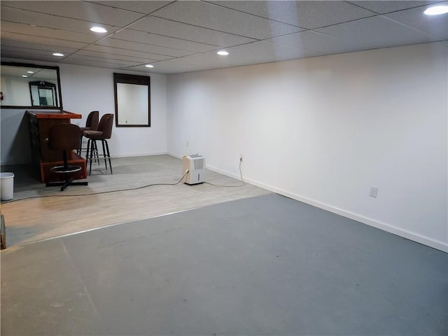 418 Pine Hill Rd, W Kittanning Boro, PA 16201 - basement featuring recessed lighting and baseboards
