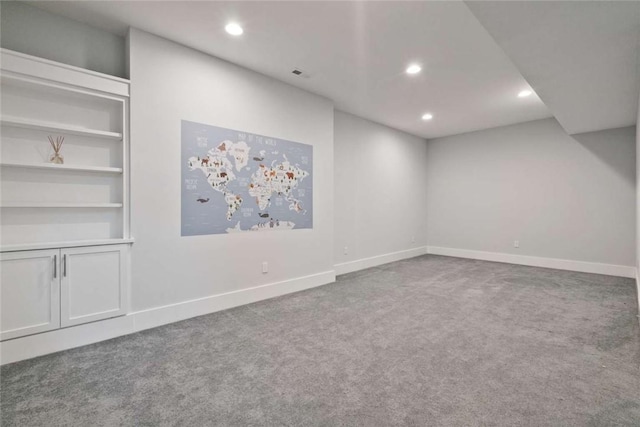 671 Chilliwack Ln, Marshall, PA 16046 - finished basement featuring carpet floors, baseboards, and recessed lighting