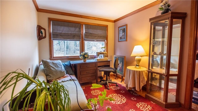 612 Freeport Rd, South Buffalo Twp, PA 16229 - office space with ornamental molding and wood finished floors