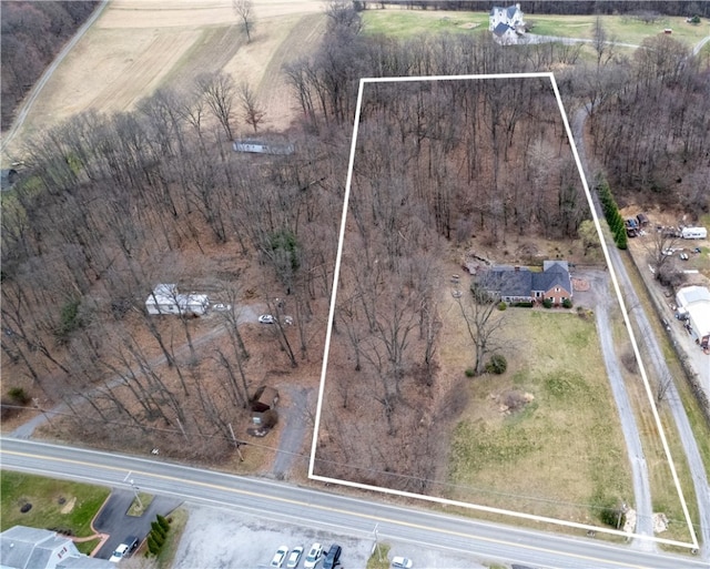 612 Freeport Rd, South Buffalo Twp, PA 16229 - view of property location with property boundaries highlighted and rural landscape