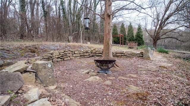 612 Freeport Rd, South Buffalo Twp, PA 16229 - view of yard with an outdoor fire pit