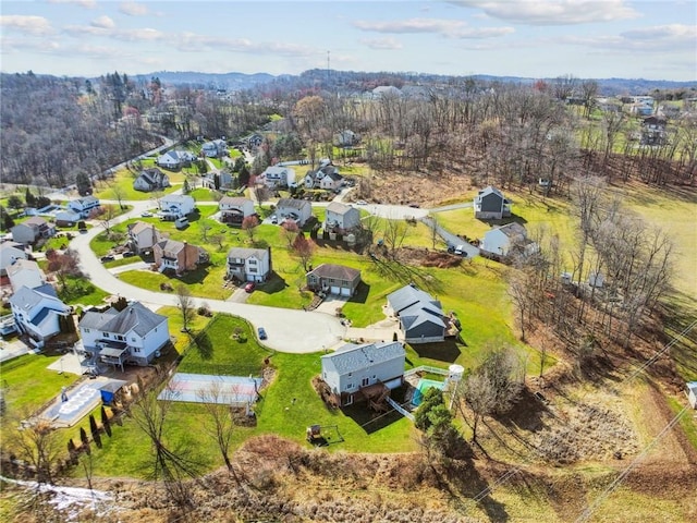 birds eye view of property featuring a residential view